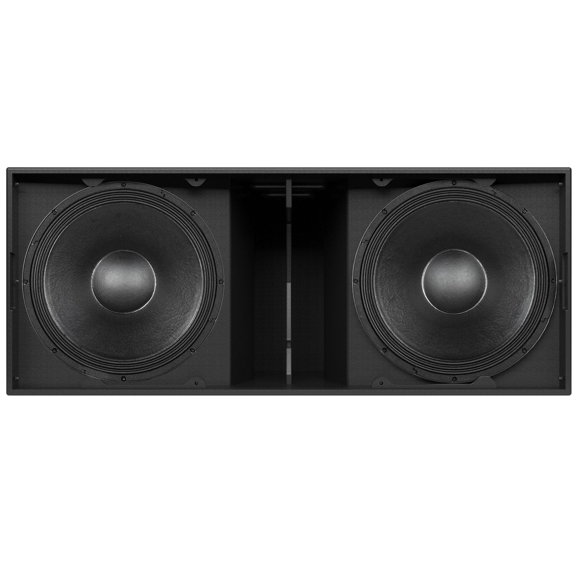 RCF SUB 9029-AS Subwoofer - Close-up of Dual 19" Woofers