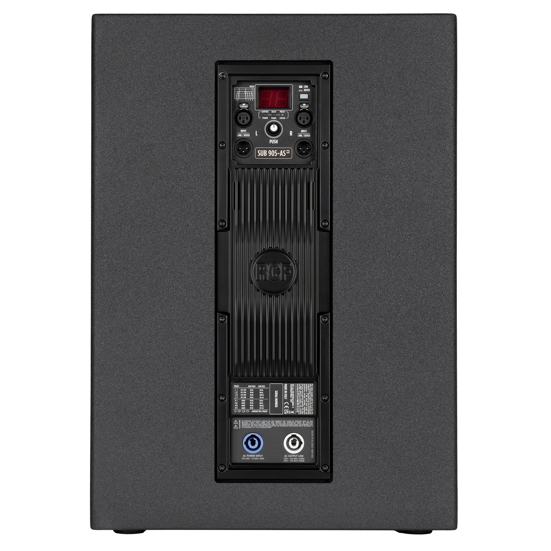 RCF SUB 905-AS MK3 Subwoofer - Back  Side Profile View