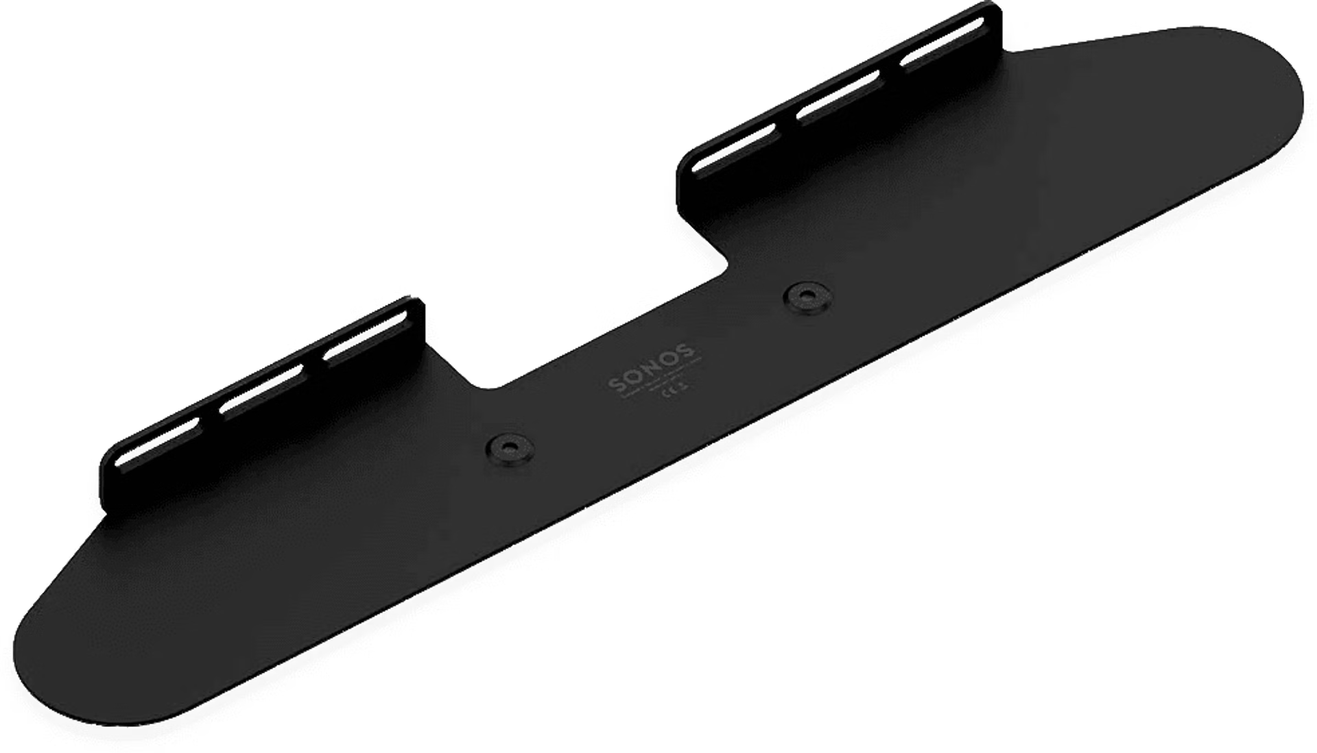 Sonos Beam wall mount in black — elegant official wall-mount accessory for Sonos Beam smart soundbar