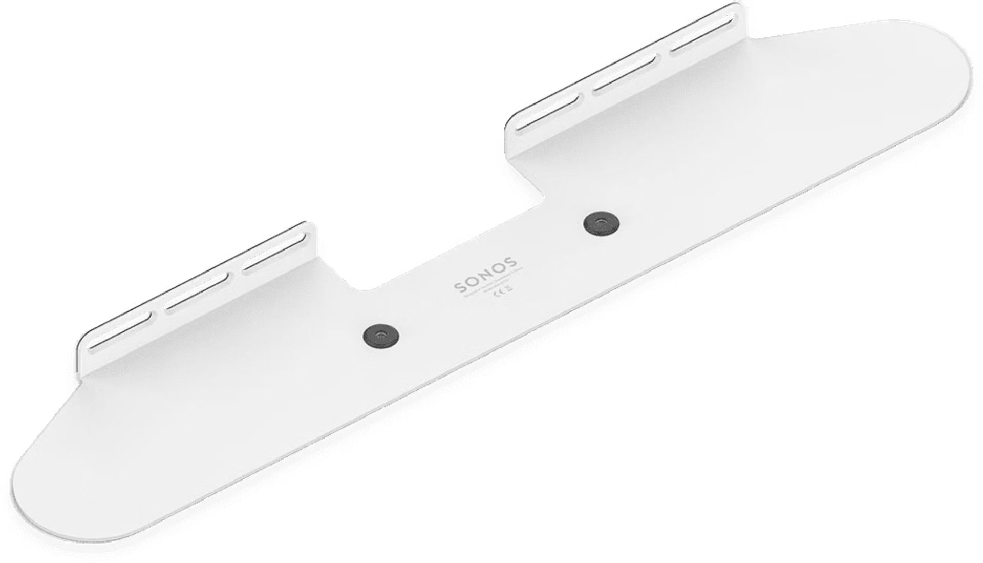 Sonos Beam wall mount in white — elegant official wall-mount accessory for Sonos Beam smart soundbar