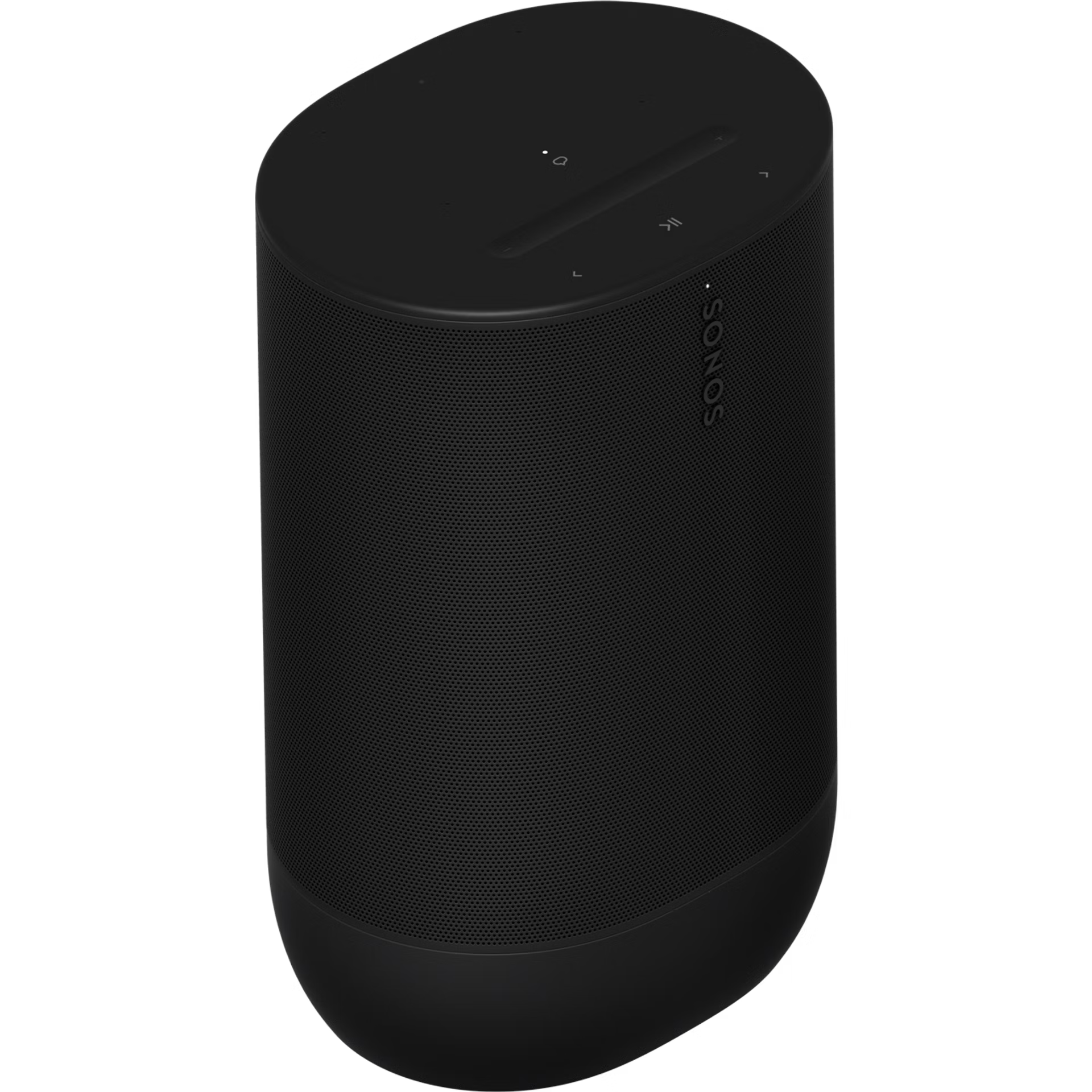 Left side profile of Sonos Move 2 Black showing rugged weather-resistant curved body