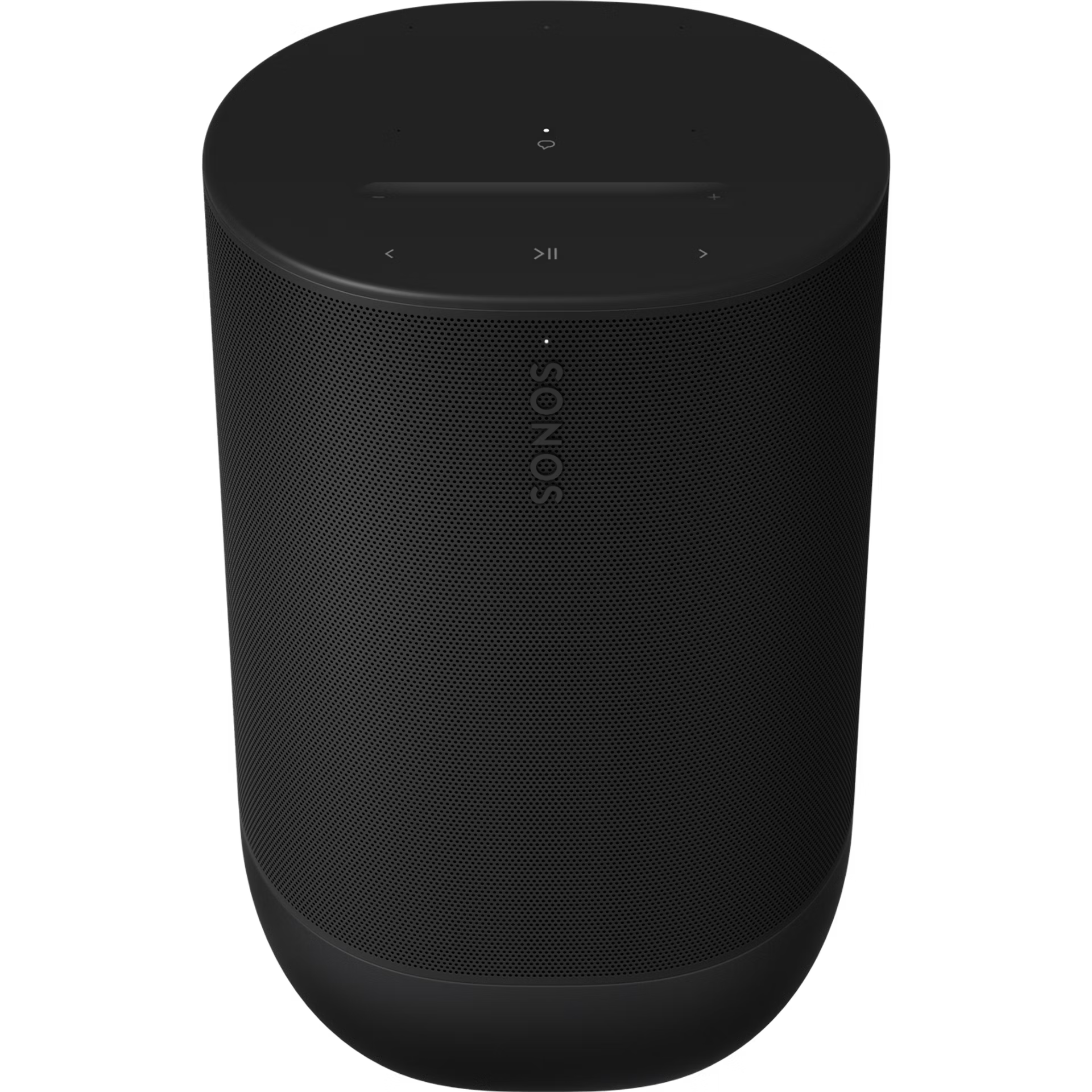 Sonos Move 2 Black portable HiFi smart speaker – front view with bold matte black finish