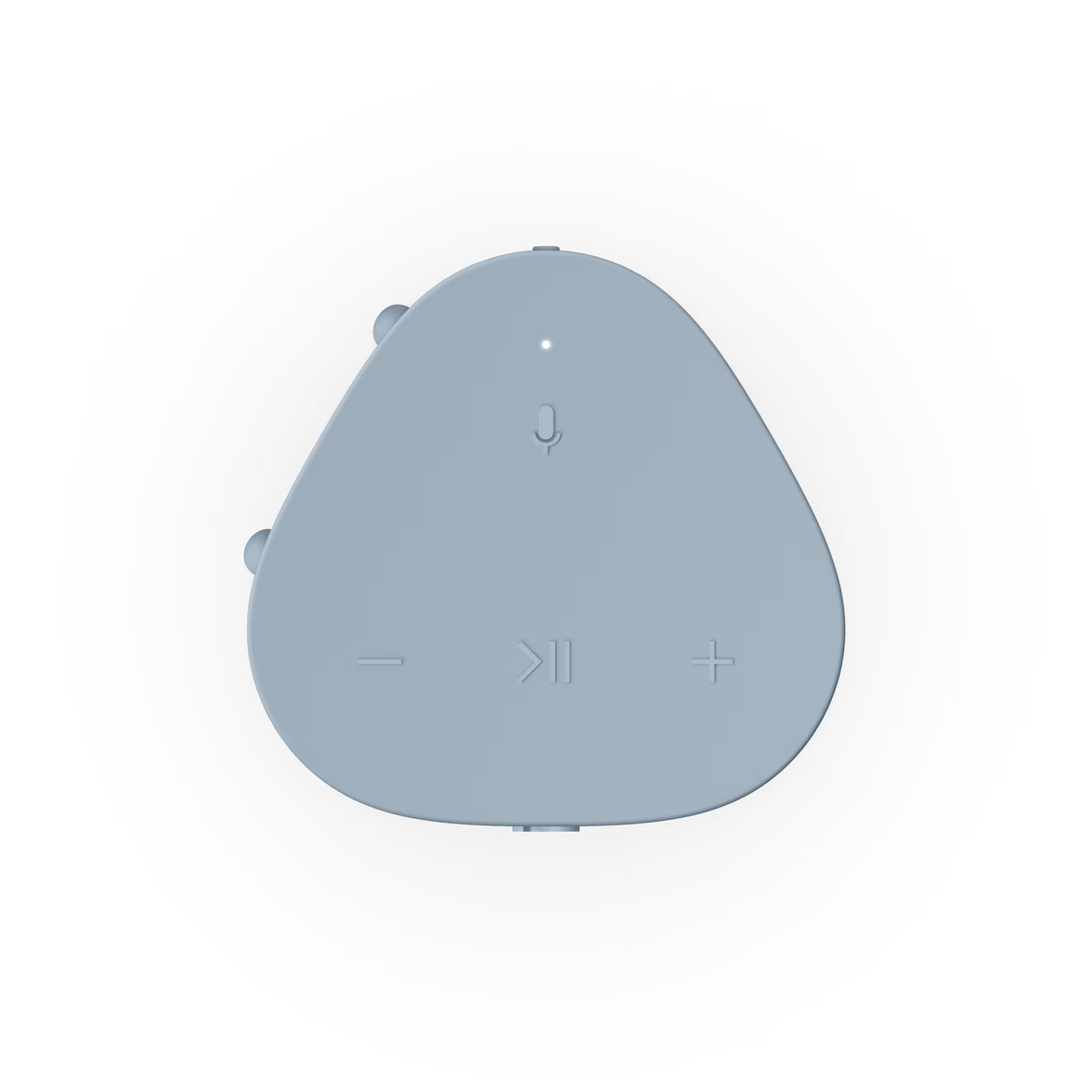 Bottom of Sonos Roam 2 Blue loudspeaker with rubber base and regulatory markings
