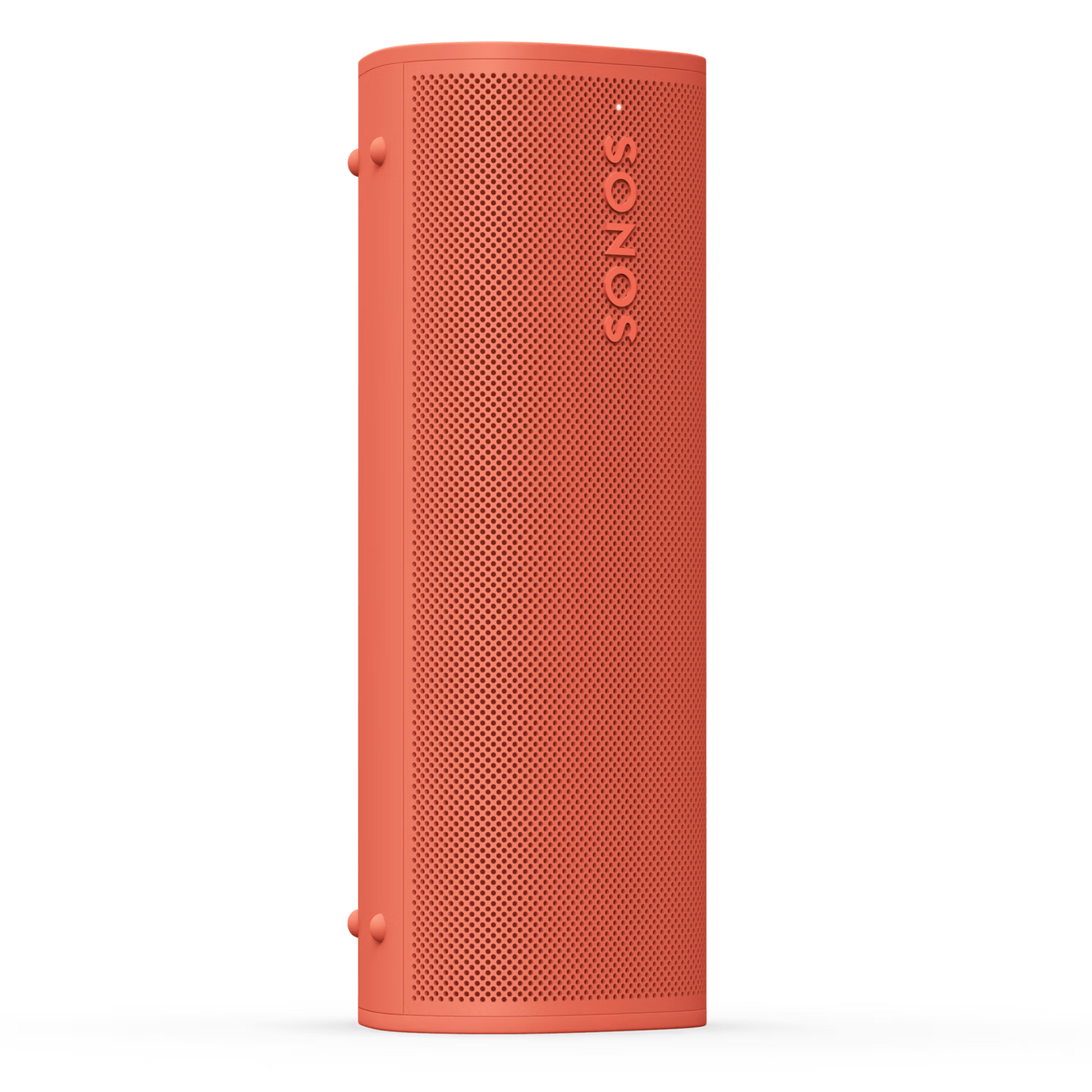 Sonos Roam 2 Red in retail packaging with USB-C cable and quick-start guide included