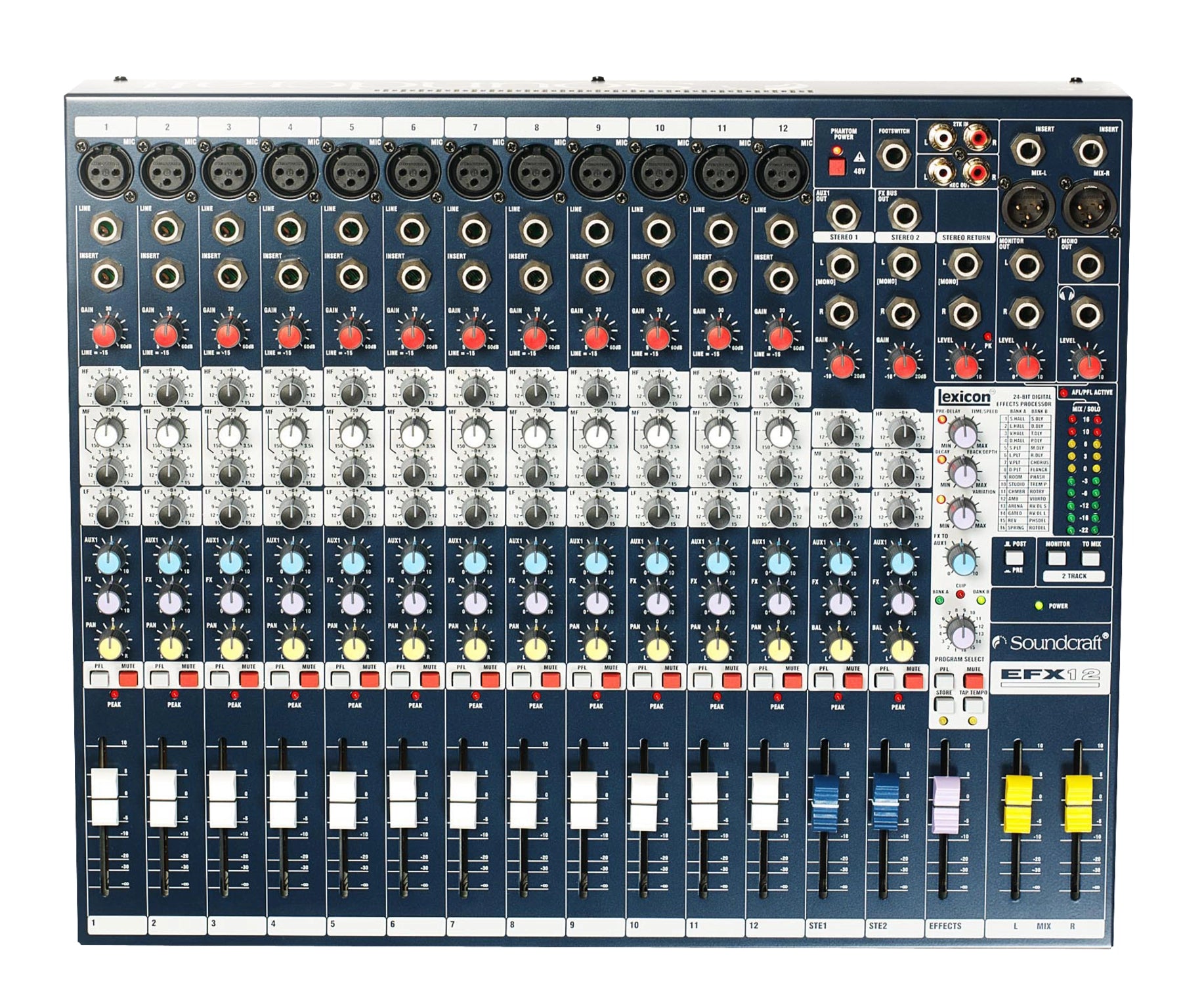 EFX12 Low-cost, high-performance Lexicon® effects mixers