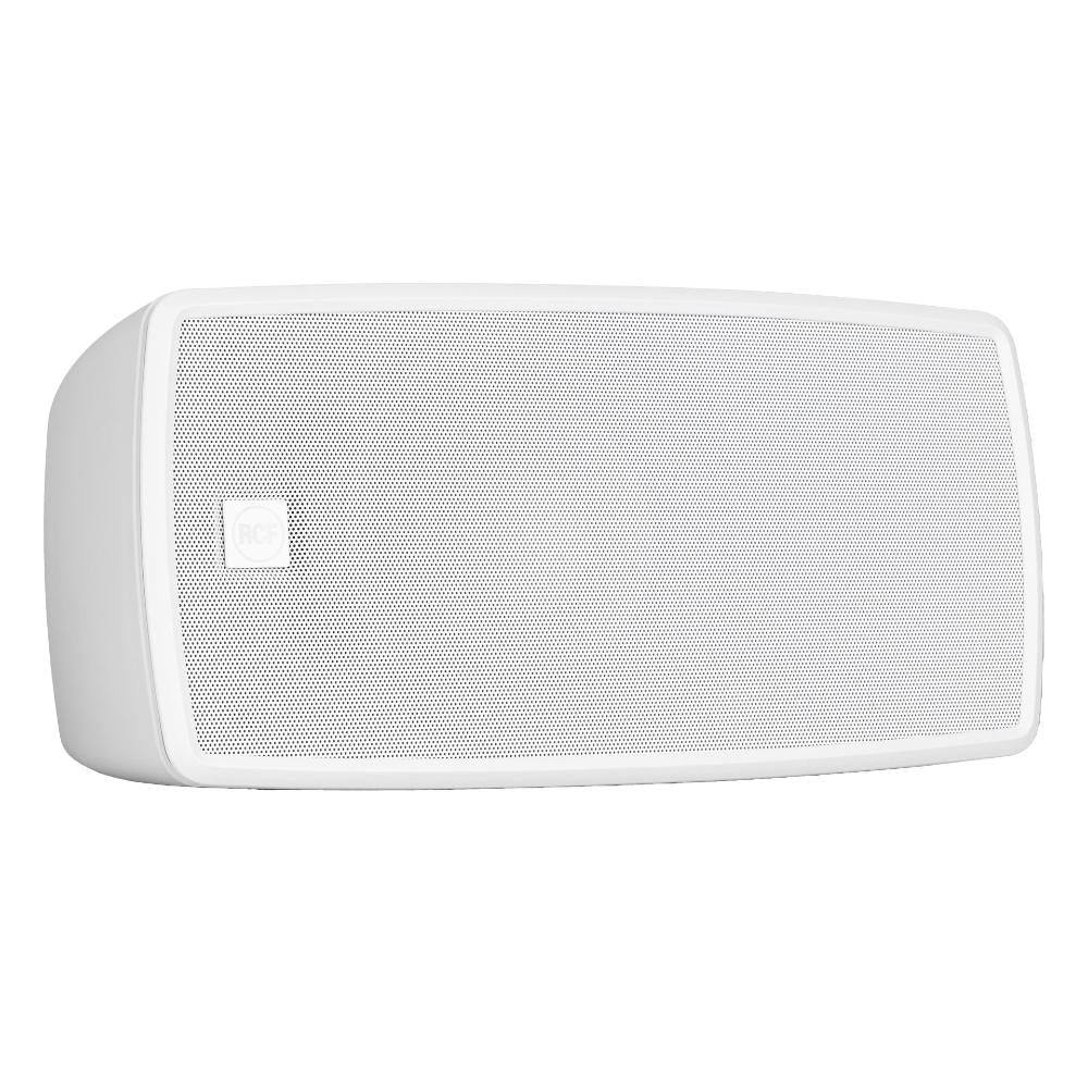 RCF White speaker with brand logo on a white background