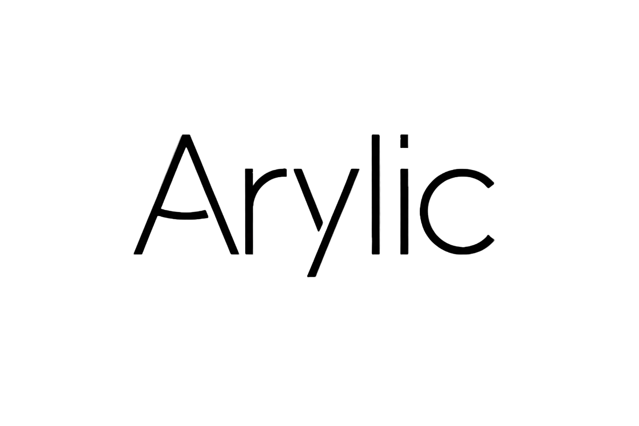 The logo of 'Arylic' in black text on a white background